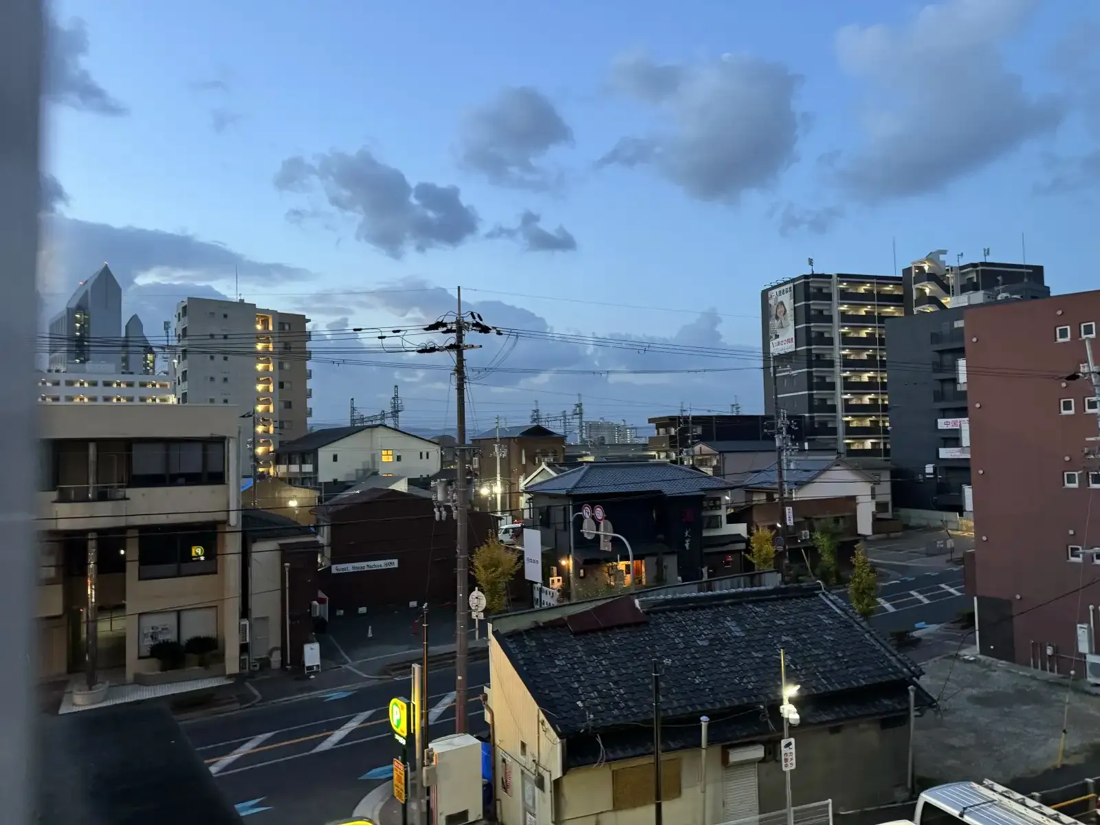 清晨的日本景色