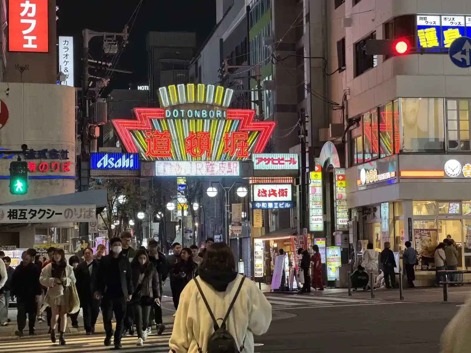 回到大阪後的道頓堀街景