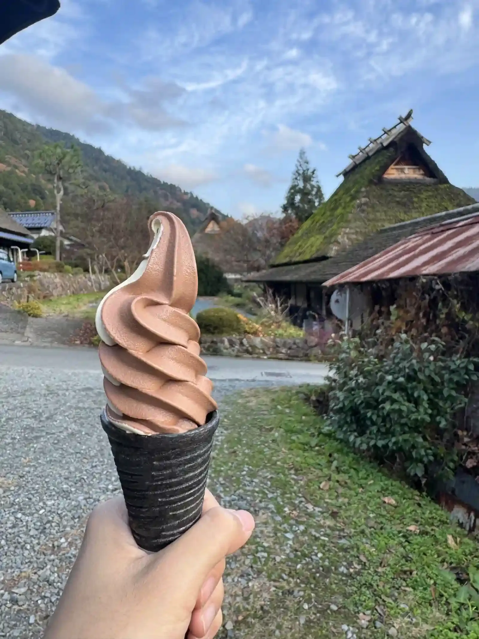 在美山吃到的霜淇淋